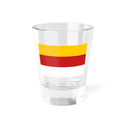 POL powiat kluczborski flag bez herbu (Poland) Shot Glass 1.5oz 1.5oz - Go Mug Yourself