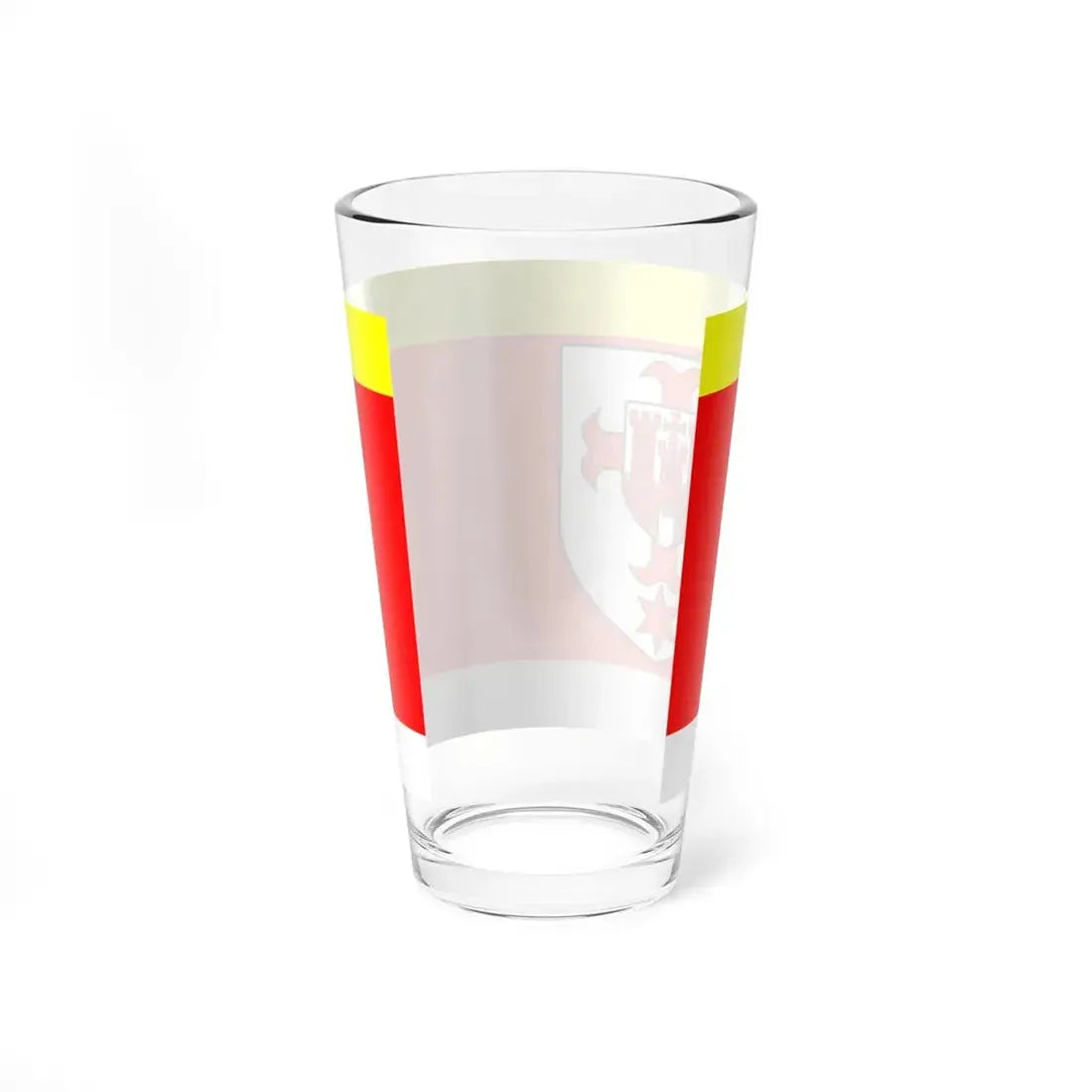 POL powiat kluczborski flag (Poland) Pint Glass 16oz - Go Mug Yourself