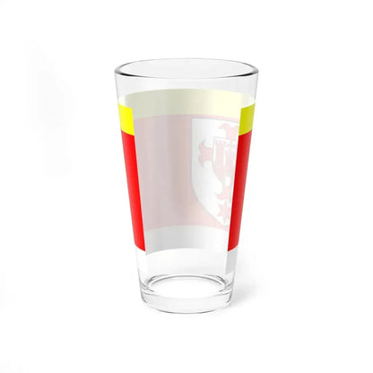 POL powiat kluczborski flag (Poland) Pint Glass 16oz - Go Mug Yourself
