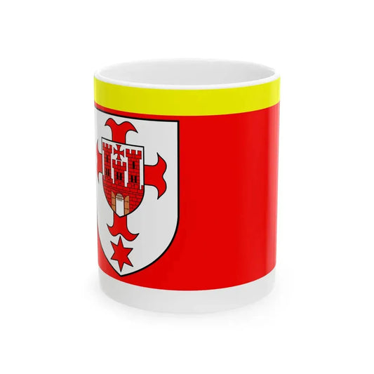 POL powiat kluczborski flag (Poland) White Coffee Mug 11oz - Go Mug Yourself