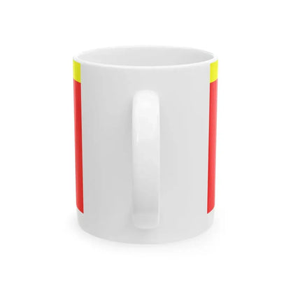 POL powiat kluczborski flag (Poland) White Coffee Mug - Go Mug Yourself
