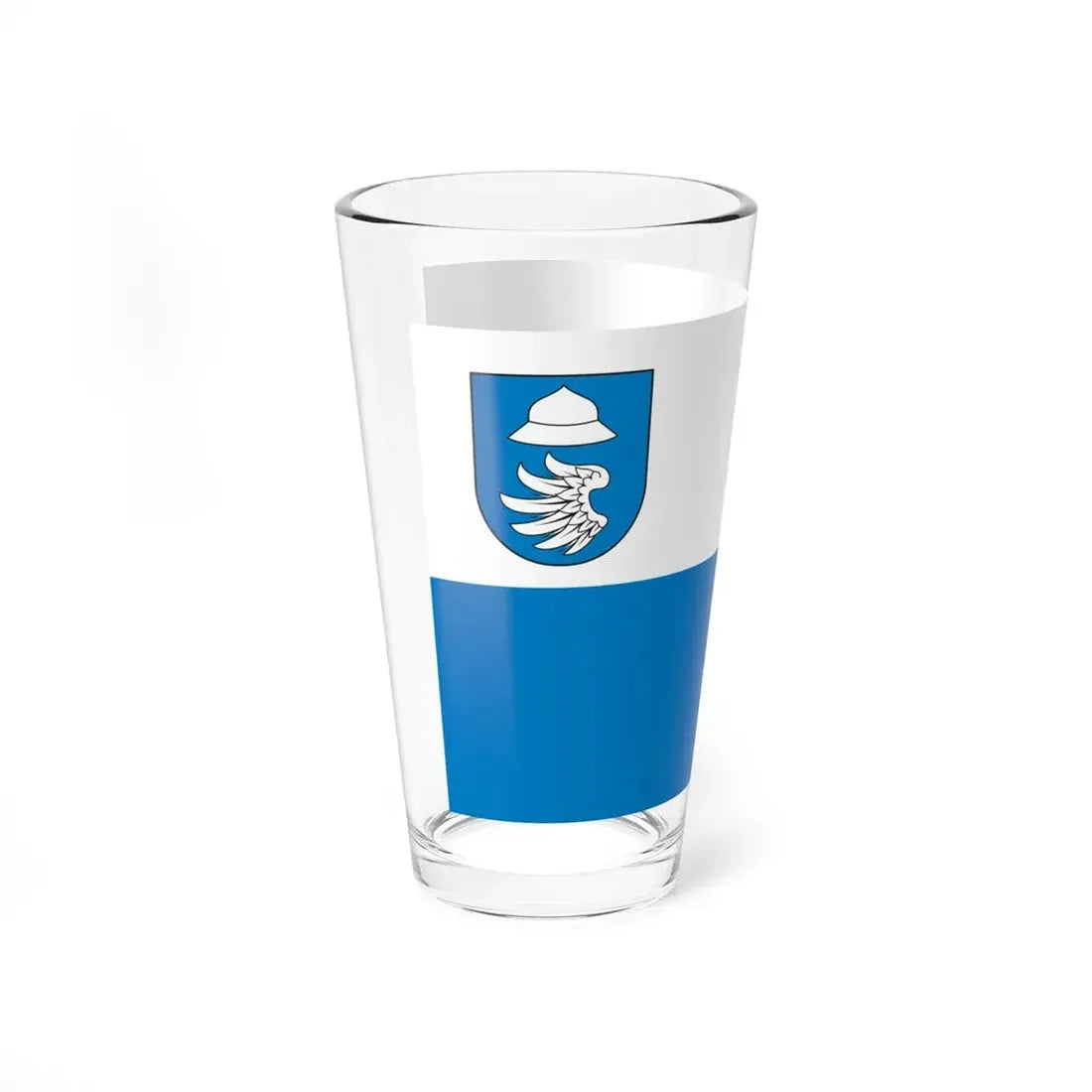POL powiat kłobucki flag (Poland) Pint Glass 16oz - Go Mug Yourself