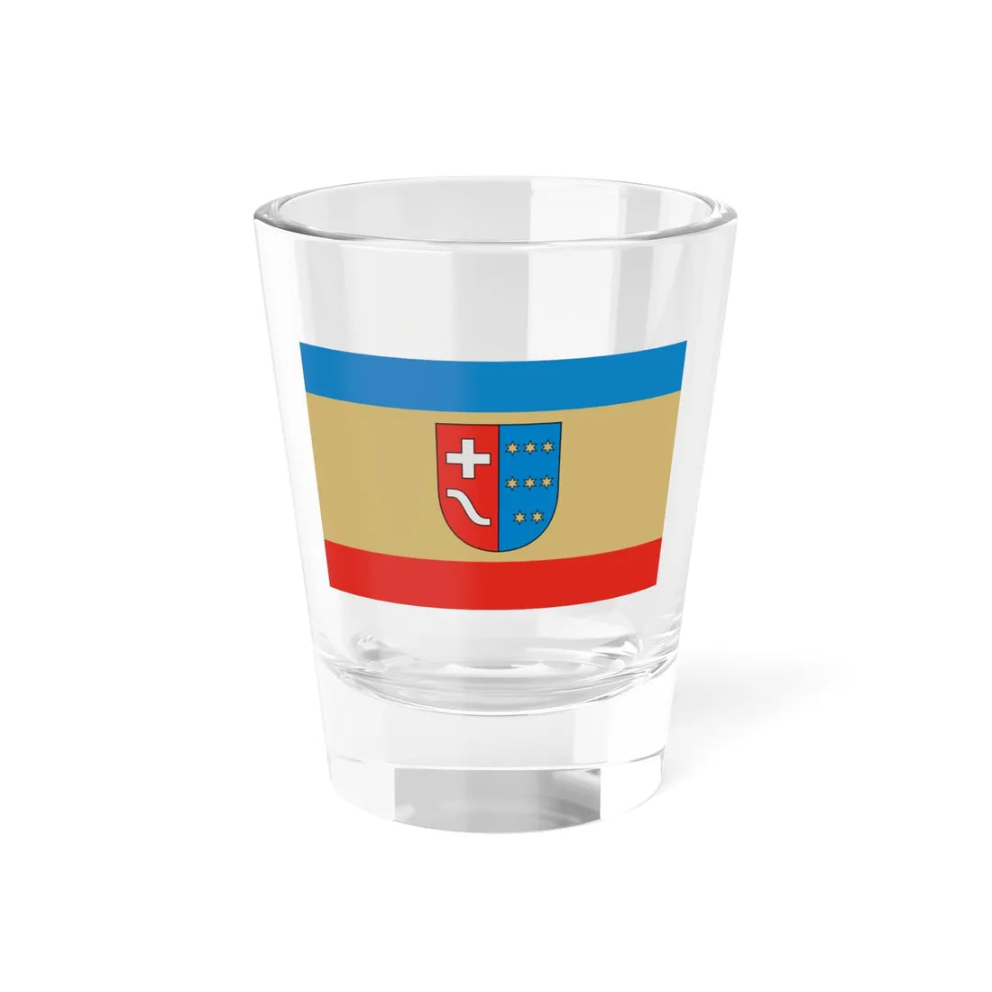 POL powiat kolbuszowski flag (Poland) Shot Glass 1.5oz 1.5oz - Go Mug Yourself