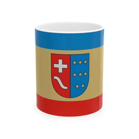 POL powiat kolbuszowski flag (Poland) White Coffee Mug 11oz - Go Mug Yourself