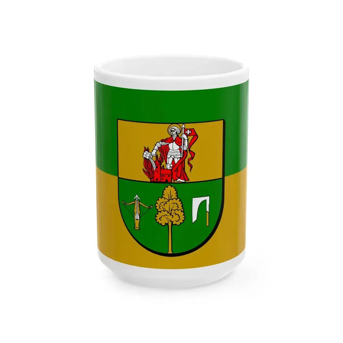 POL powiat kolnenski flag (Poland) White Coffee Mug 15oz - Go Mug Yourself