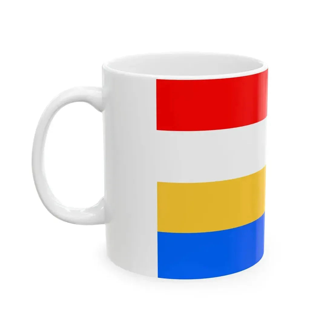 POL powiat konecki Flag (Poland) White Coffee Mug - Go Mug Yourself