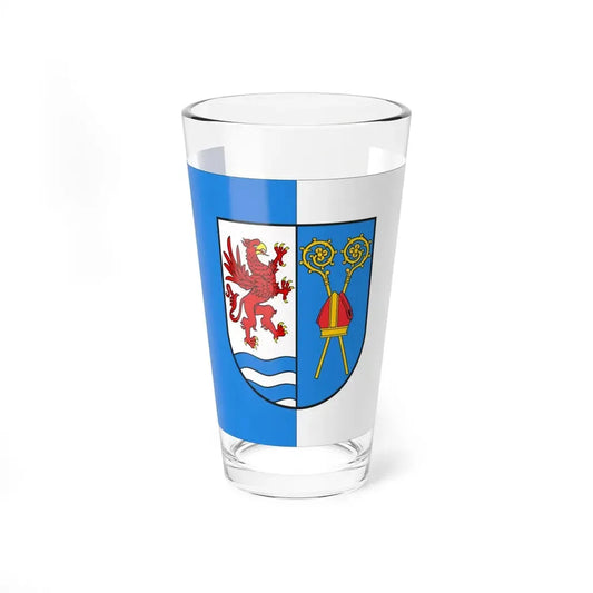 POL powiat kołobrzeski flag (Poland) Pint Glass 16oz 16oz - Go Mug Yourself