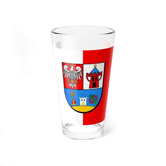 POL powiat koscianski flag (Poland) Pint Glass 16oz 16oz - Go Mug Yourself