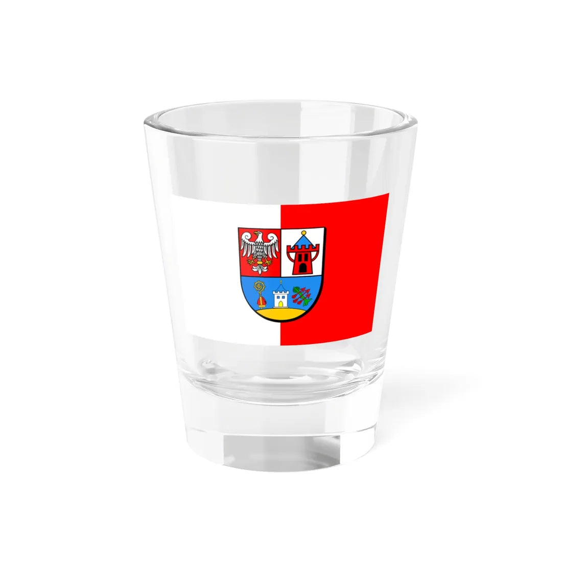 POL powiat koscianski flag (Poland) Shot Glass 1.5oz 1.5oz - Go Mug Yourself