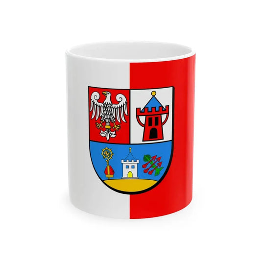 POL powiat koscianski flag (Poland) White Coffee Mug 11oz - Go Mug Yourself