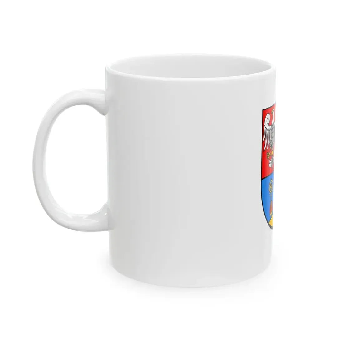 POL powiat koscianski flag (Poland) White Coffee Mug - Go Mug Yourself
