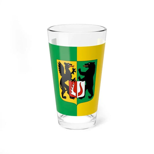 POL powiat koscierski flag (Poland) Pint Glass 16oz 16oz - Go Mug Yourself