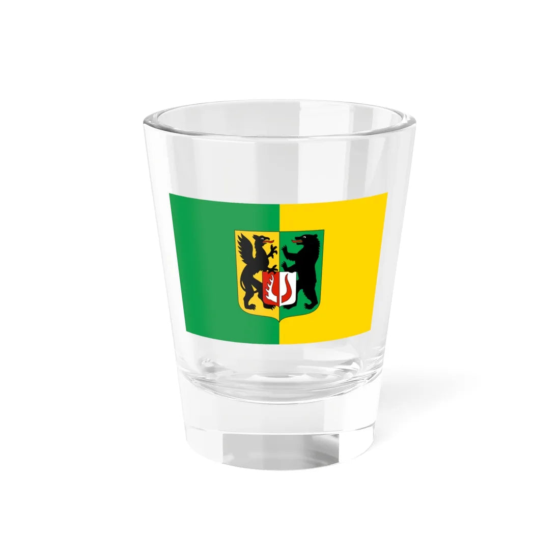 POL powiat koscierski flag (Poland) Shot Glass 1.5oz 1.5oz - Go Mug Yourself