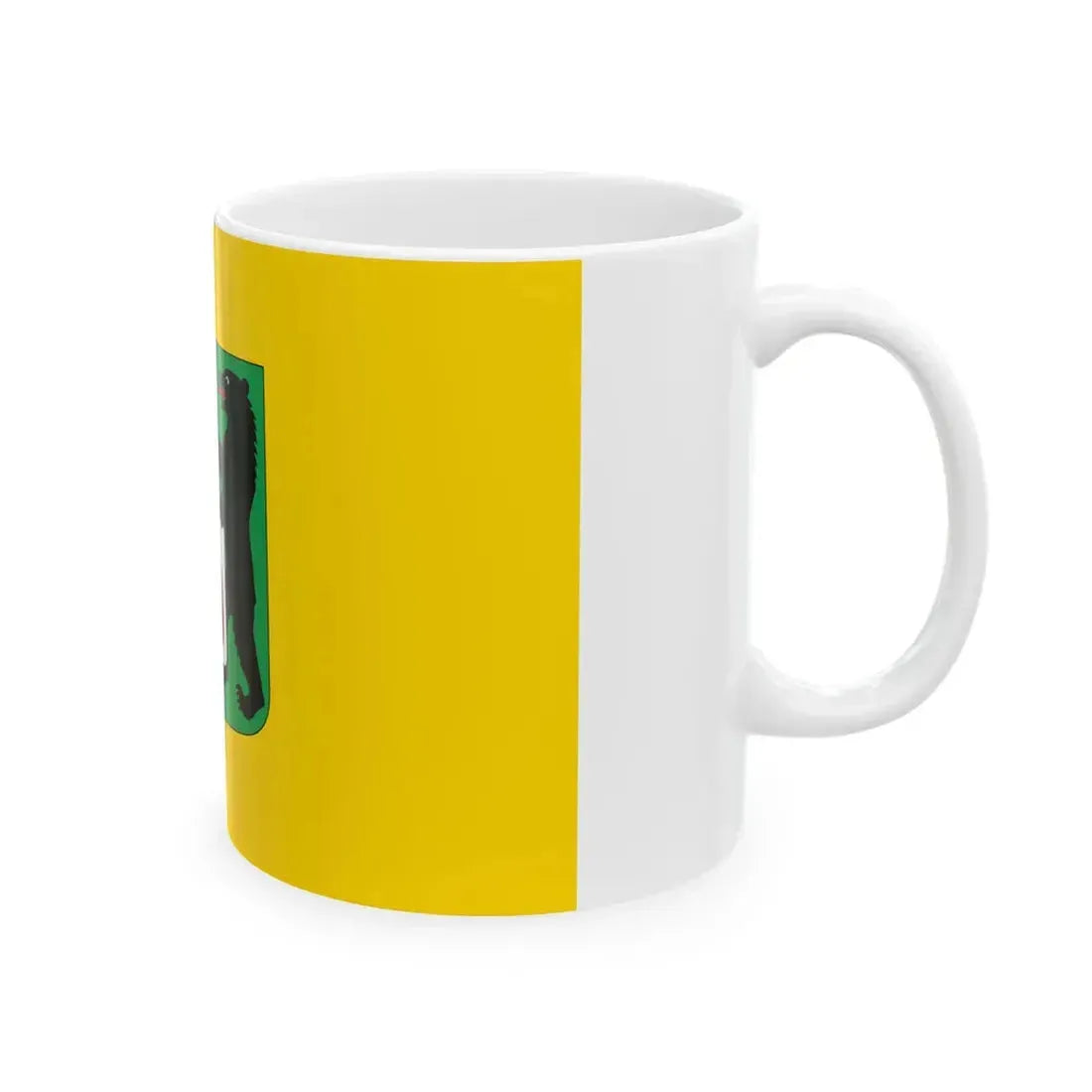 POL powiat koscierski flag (Poland) White Coffee Mug - Go Mug Yourself