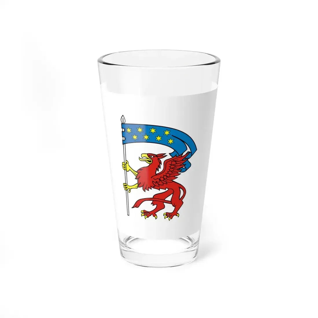 POL powiat koszalinski flag (Poland) Pint Glass 16oz 16oz - Go Mug Yourself