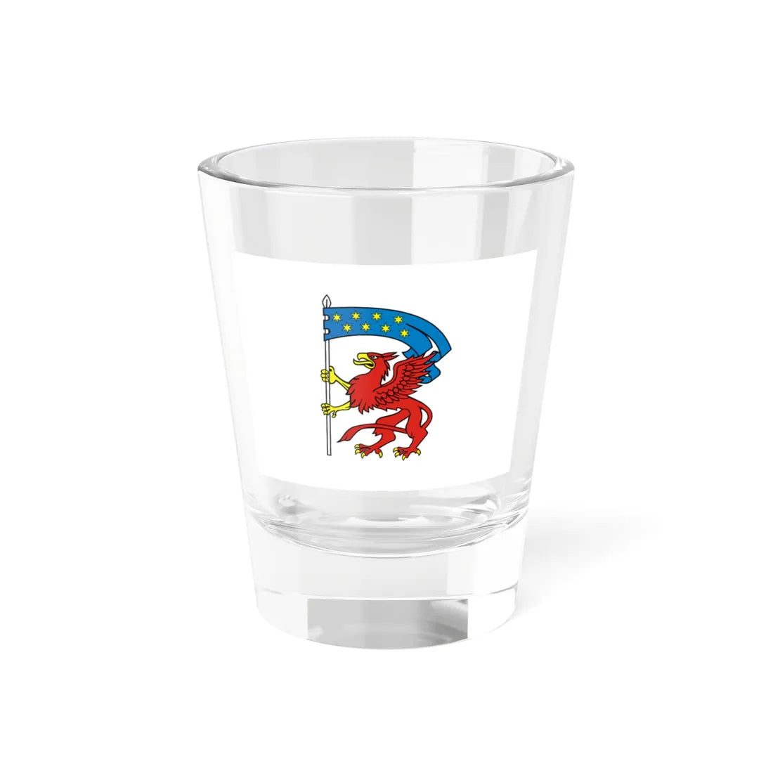 POL powiat koszalinski flag (Poland) Shot Glass 1.5oz 1.5oz - Go Mug Yourself