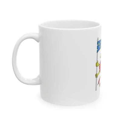 POL powiat koszalinski flag (Poland) White Coffee Mug - Go Mug Yourself