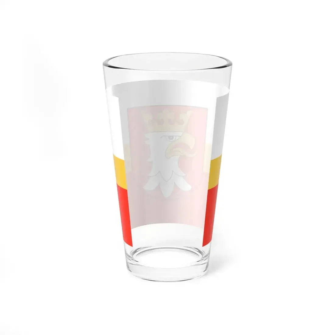 POL powiat krakowski flag (Poland) Pint Glass 16oz - Go Mug Yourself