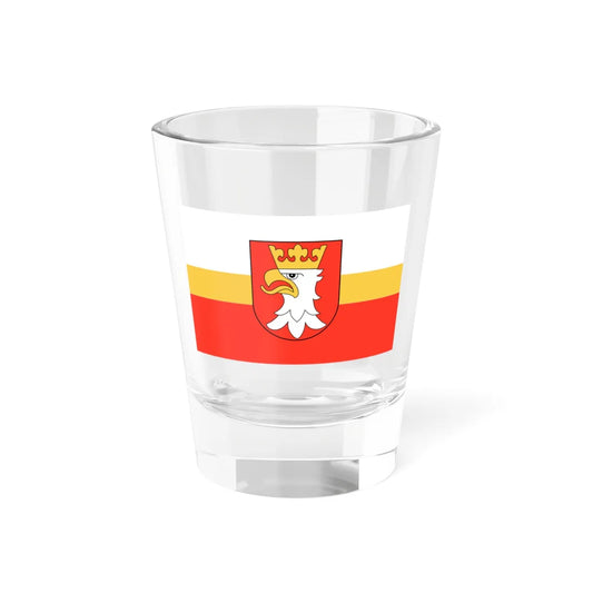 POL powiat krakowski flag (Poland) Shot Glass 1.5oz 1.5oz - Go Mug Yourself