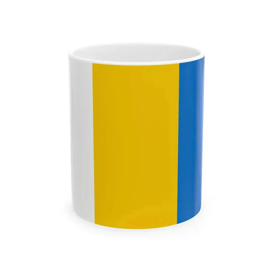 POL powiat krapkowicki flag (Poland) White Coffee Mug 11oz - Go Mug Yourself