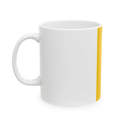POL powiat krapkowicki flag (Poland) White Coffee Mug - Go Mug Yourself