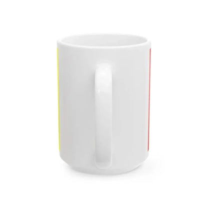 POL powiat krasnicki flag (Poland) White Coffee Mug - Go Mug Yourself
