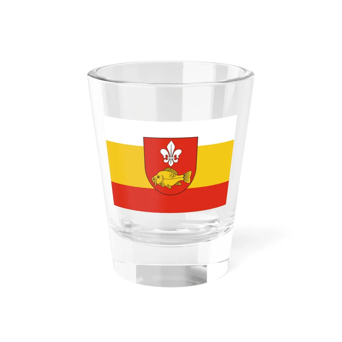 POL powiat krasnostawski flag (Poland) Shot Glass 1.5oz 1.5oz - Go Mug Yourself