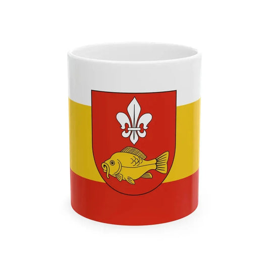 POL powiat krasnostawski flag (Poland) White Coffee Mug 11oz - Go Mug Yourself