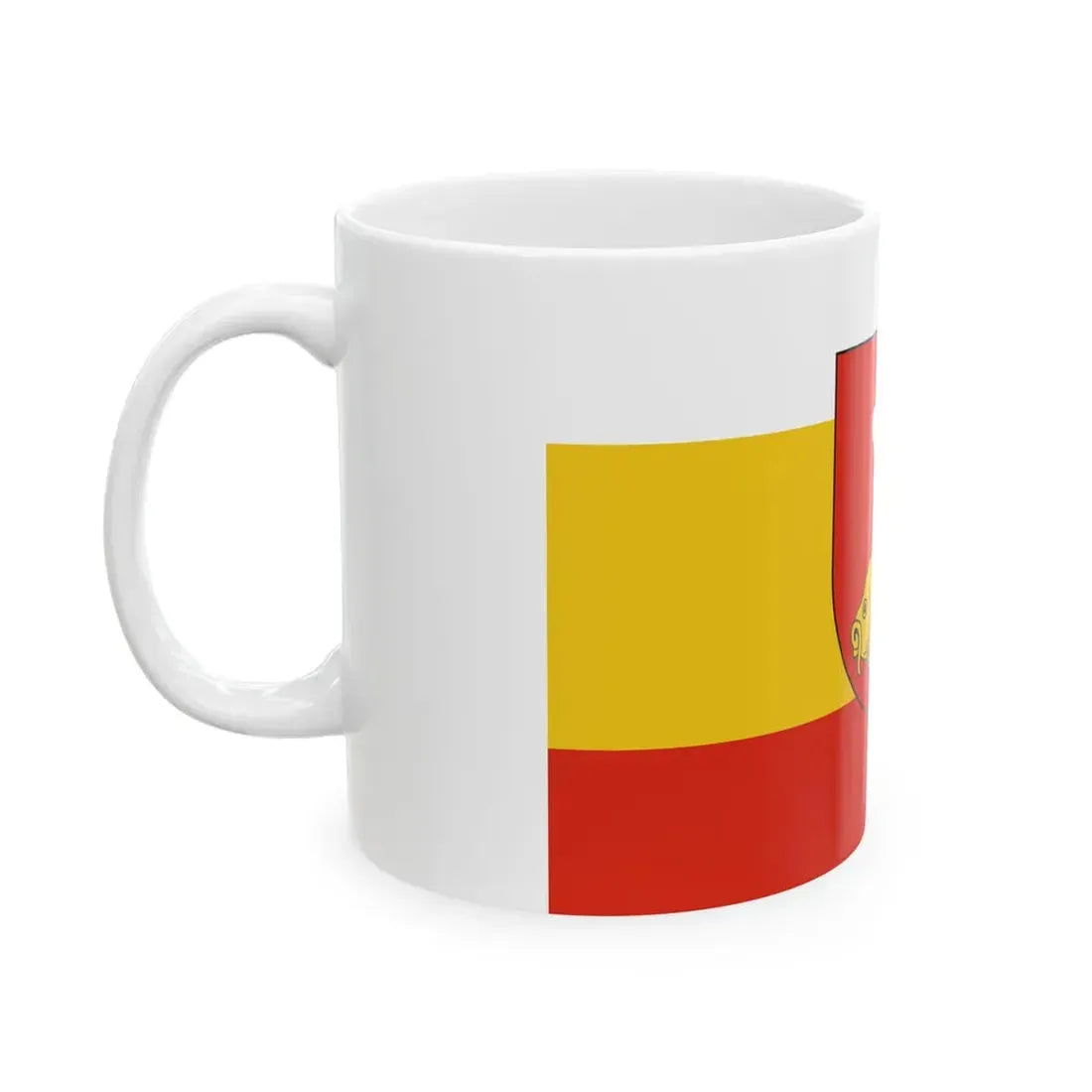 POL powiat krasnostawski flag (Poland) White Coffee Mug - Go Mug Yourself