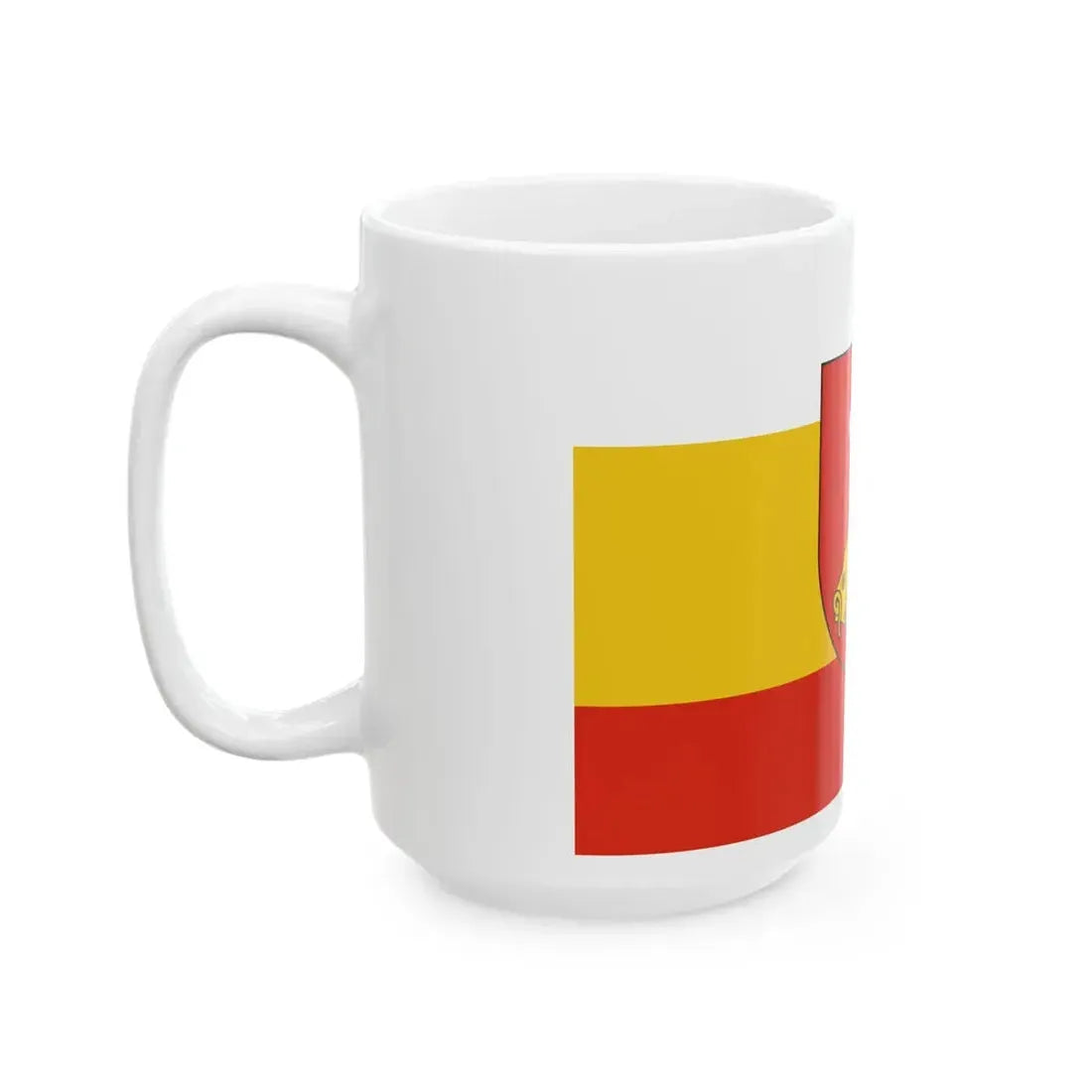 POL powiat krasnostawski flag (Poland) White Coffee Mug - Go Mug Yourself