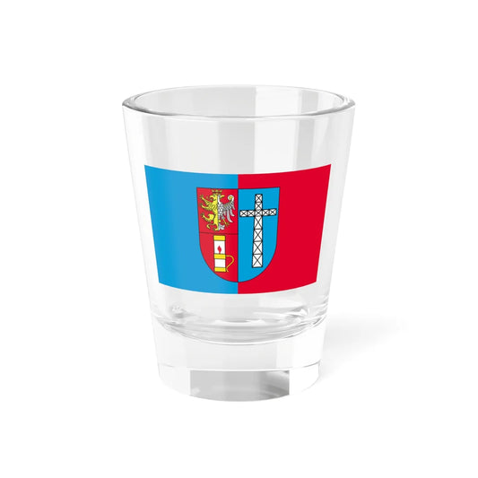 POL powiat krosnienski flag (Poland) Shot Glass 1.5oz 1.5oz - Go Mug Yourself