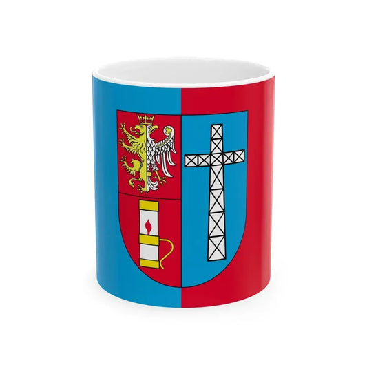 POL powiat krosnienski flag (Poland) White Coffee Mug 11oz - Go Mug Yourself