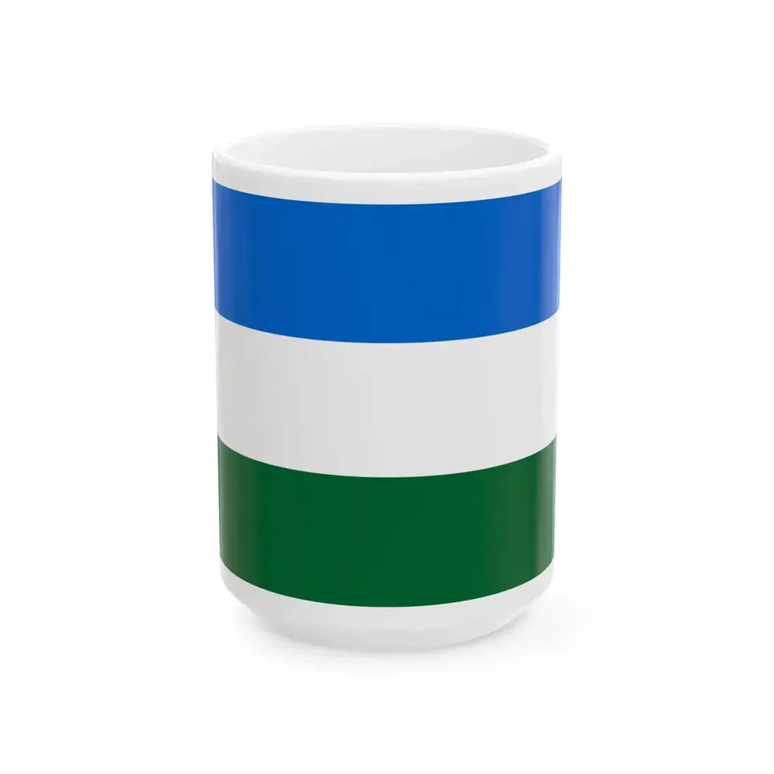 POL powiat krosnienski lubuski flag (Poland) White Coffee Mug 15oz - Go Mug Yourself