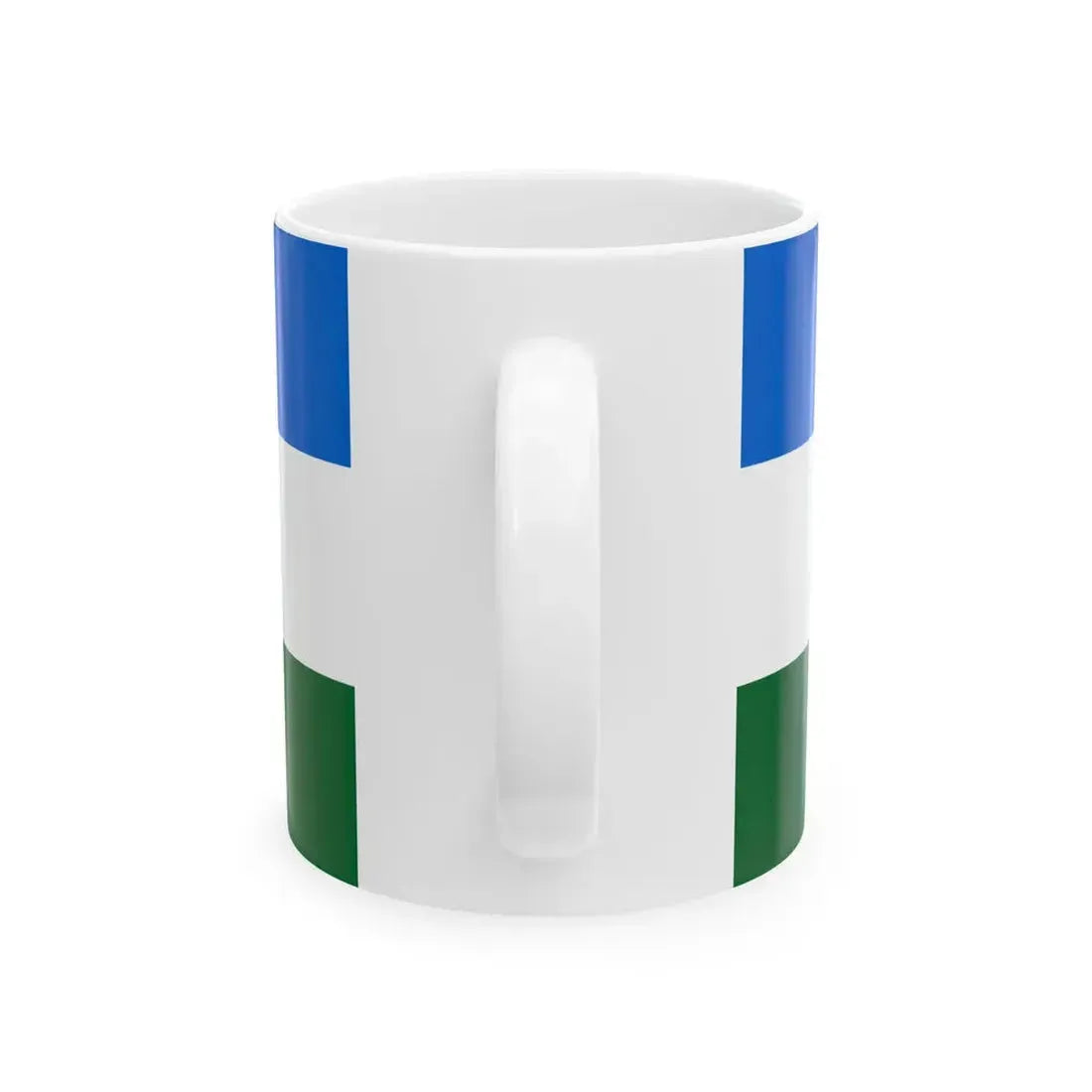 POL powiat krosnienski lubuski flag (Poland) White Coffee Mug - Go Mug Yourself