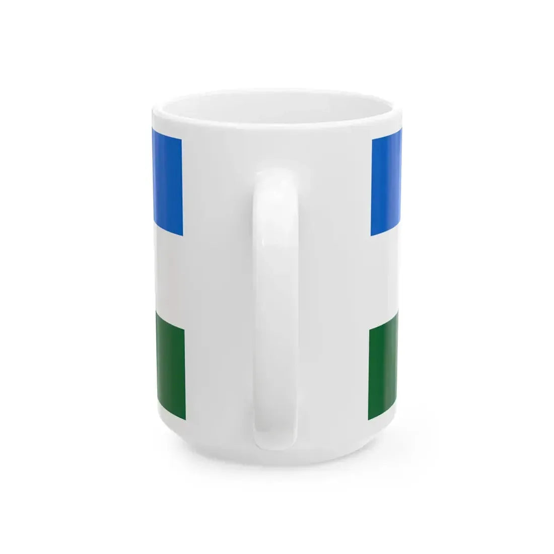 POL powiat krosnienski lubuski flag (Poland) White Coffee Mug - Go Mug Yourself