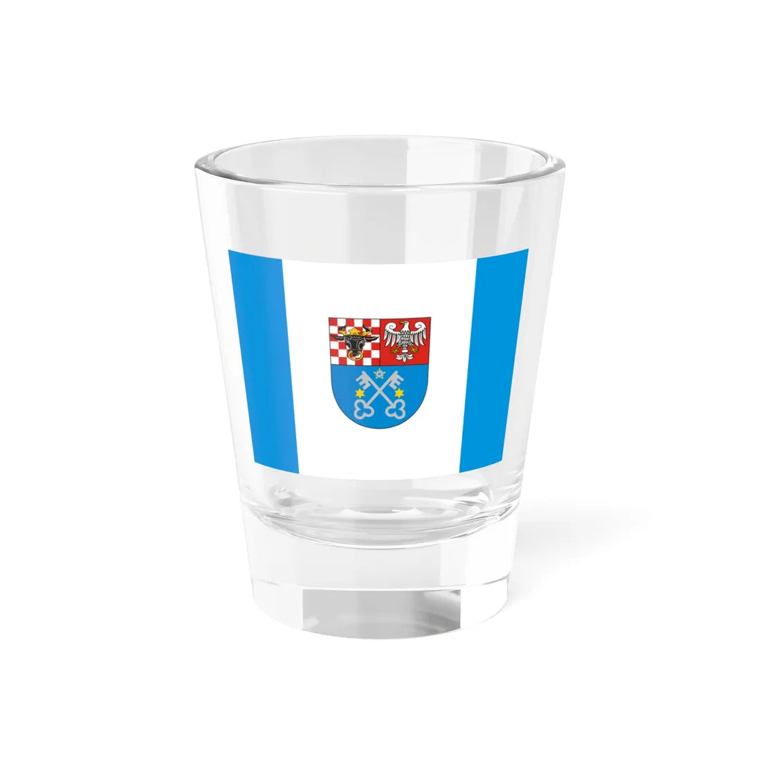POL powiat krotoszynski flag (Poland) Shot Glass 1.5oz 1.5oz - Go Mug Yourself
