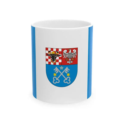 POL powiat krotoszynski flag (Poland) White Coffee Mug 11oz - Go Mug Yourself