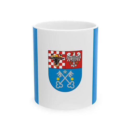 POL powiat krotoszynski flag (Poland) White Coffee Mug 11oz - Go Mug Yourself