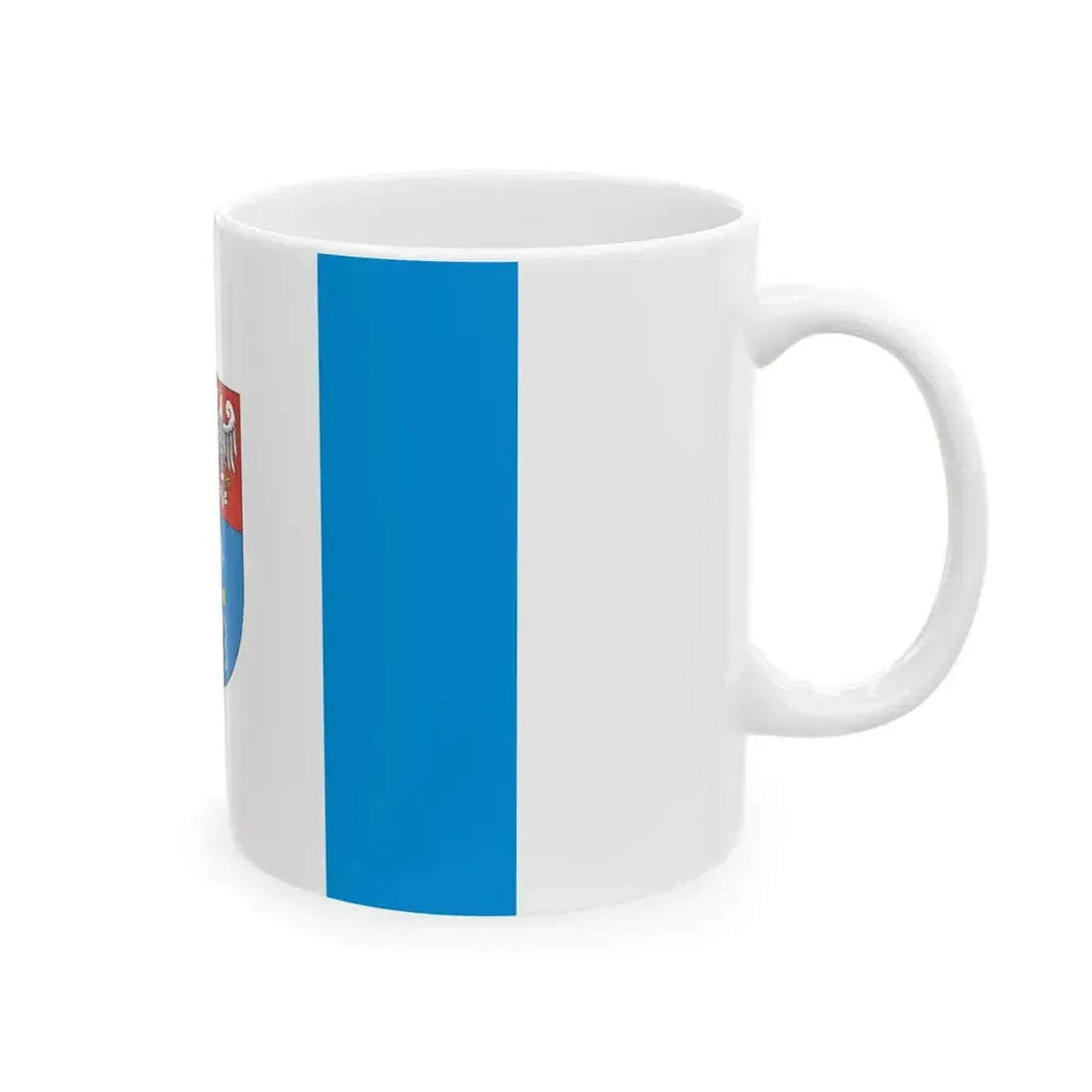 POL powiat krotoszynski flag (Poland) White Coffee Mug - Go Mug Yourself