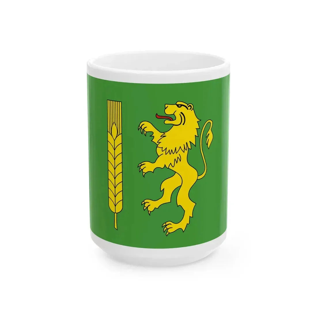 POL powiat kutnowski flag (Poland) White Coffee Mug 15oz - Go Mug Yourself