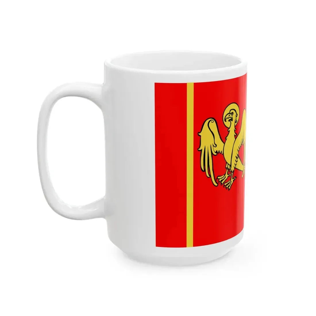 POL powiat kwidzynski flag (Poland) White Coffee Mug - Go Mug Yourself