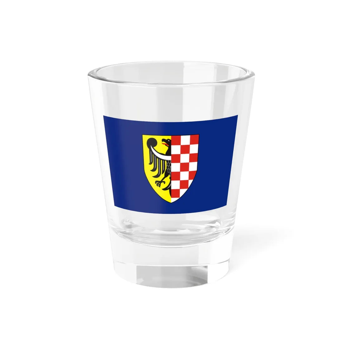POL powiat legnicki flag (Poland) Shot Glass 1.5oz 1.5oz - Go Mug Yourself