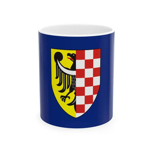 POL powiat legnicki flag (Poland) White Coffee Mug 11oz - Go Mug Yourself