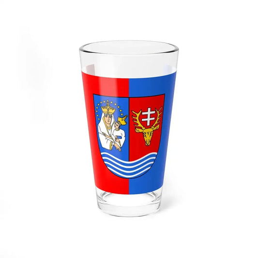 POL powiat lezajski flag (Poland) Pint Glass 16oz 16oz - Go Mug Yourself