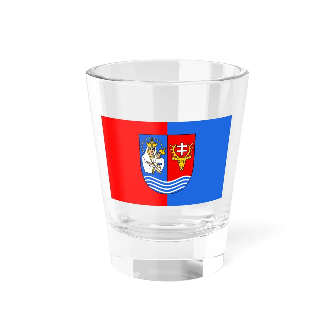 POL powiat lezajski flag (Poland) Shot Glass 1.5oz 1.5oz - Go Mug Yourself