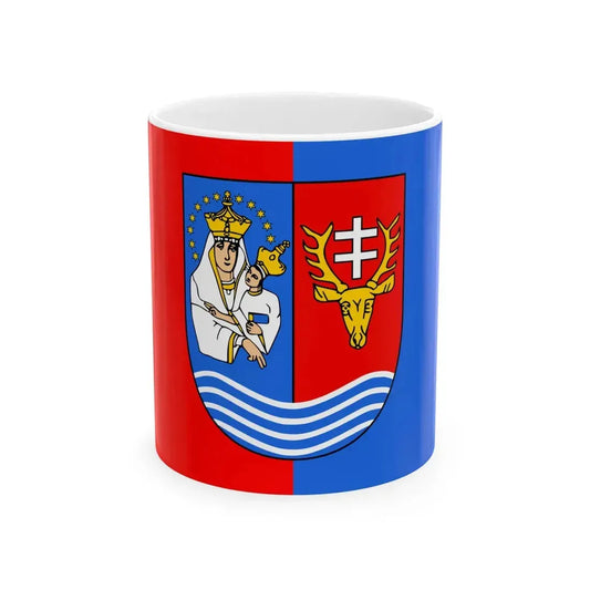POL powiat lezajski flag (Poland) White Coffee Mug 11oz - Go Mug Yourself