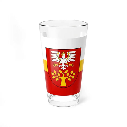 POL powiat limanowski flag (Poland) Pint Glass 16oz 16oz - Go Mug Yourself