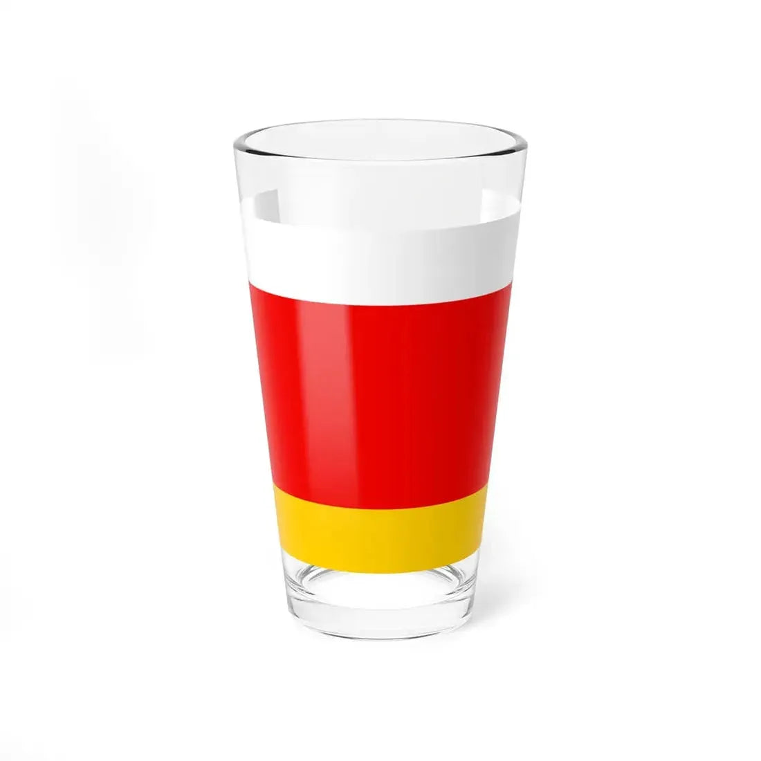 POL powiat lubaczowski flag (Poland) Pint Glass 16oz 16oz - Go Mug Yourself