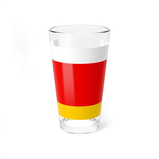 POL powiat lubaczowski flag (Poland) Pint Glass 16oz 16oz - Go Mug Yourself