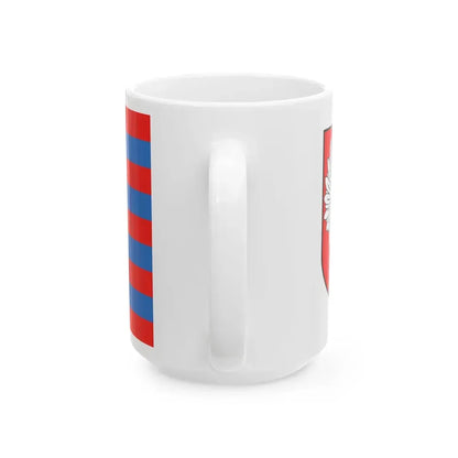 POL powiat lubartowski flag (Poland) White Coffee Mug - Go Mug Yourself